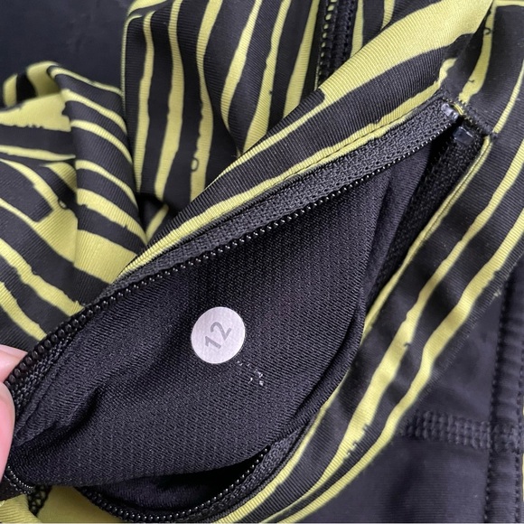 Lululemon Seawheeze Pace Rival Crop Pant Legging Blackout Size 12 RARE - Picture 10 of 10